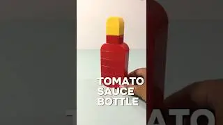 Build a Tomato Sauce Bottle Lego Duplo. #learningforkid  #parentingtips #legoduplo #cookingtoys