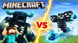 Warden vs Wither in Minecraft 😱 | Ultimate Mob Battle