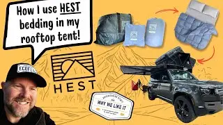 QUICK SET UP: How I use HEST bedding in my rooftop tent for camping comfort ⛺️