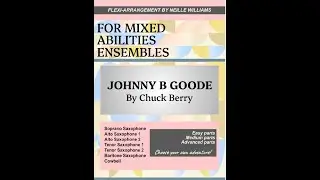 Johnny B Goode - for saxophone ensemble