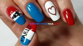 Paris Nails | Pray for Paris Nail Art