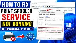 how to Fix Print Spooler Service Not Running On Windows 11