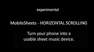 MobileSheets - Horizontal Scrolling