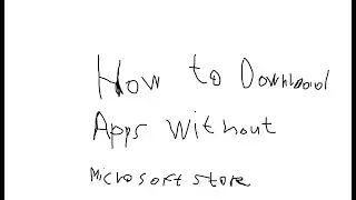 how to install apps without microsoft store