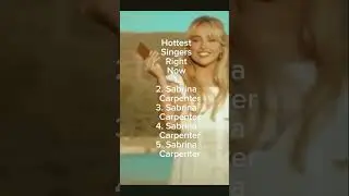 Hottest singers right now