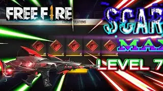 MEGALODON SCAR LEVEL 7 FREE FIRE // NEW EMOTE // DAMAGE TEST ANIMATION