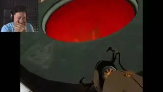 Markiplier reacts to killing the Companion Cube in Portal