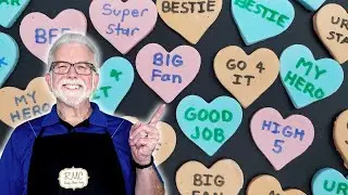 Randy Makes Conversation Hearts for Valentine's Day