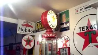 visable gas pump - butler - rotating globe - restoration