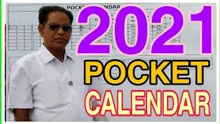 POCKET CALENDAR 2021, WELCOME, HAPPY NEW YEAR, RAMBABU NARRA