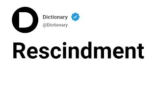 Rescindment Meaning In English