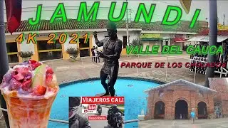JAMUNDI - VALLE DEL CAUCA - COLOMBIA. Tour en moto. Parque de los Cholados. Centro Jamundí. 4K 2021