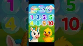 Lets Learn Numbers| Learn Numbers 1 to 10 🦄🐤#nurseryrhymes #shorts #foryou