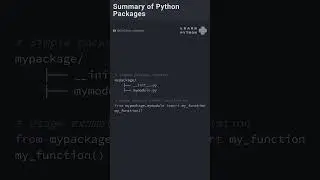 Packages in Python 