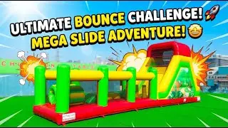 Commercial Inflatable Obstacle Course with Slide | Factory Direct | Chinee Inflatables T7-2306