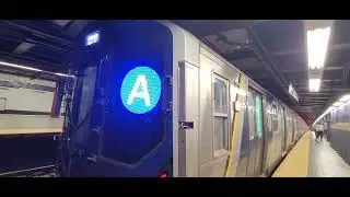 Manhattan (Inwood 207 St) bound R211 A train at Broadway Junction 