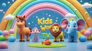 Rainbow Ice-Cream World with Horse & Kids 🍦🌈 | Kids World TV 
