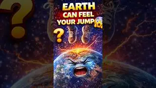 Earth Can Feel You Jump 😱😲#curiosity #amazingfacts #didyouknow #mindblowingfacts #science#newtonslaw