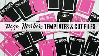 Traveler's Notebook and Planner Page Markers: Digital Die Cut Template and Cut Files