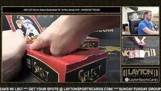 2021/22 Panini Select Basketball H2 10 Box Break #18