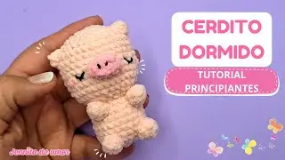 CERDITO DORMIDO LLAVERO - Aprende paso a paso -Tutorial para  Principiantes- Amigurumi