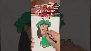 Extremely Satisfying LILO AND STITCH Coloring Page In Fast Motion!