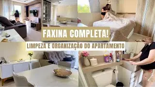 VLOG DA FAXINA | Um dia comigo, limpando e organizando o apartamento. MOTIVAÇÃO pra começar a faxina