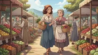 Market Mornings and Home Cooking in the Countryside #animation #ghibli #viral #studioghibli #manhwa 