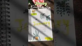 January Bullet Journal Setup ❄️ | Aesthetic & Minimal ✨ #shorts #bulletjournal #youtubeshorts