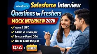 Salesforce Interview Questions for Freshers | Salesforce Mock Interview 2026 | Real-Time Q&A