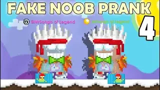 FAKE NOOB PRANK 4!! (GONE WRONG) | GrowTopia