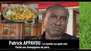 CUISINE - Poulet champignon et carry poisson avec le cuisinier aux gants noir. chez KANAL AUSTRAL.TV