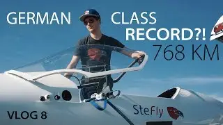 GERMAN CLUB CLASS RECORD?! GLIDING | 768 KM | VLOG 8