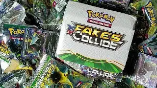 FAKE PACK FRIDAY! OPENING A FAKE POKEMON XY FATES COLLIDE BOOSTER BOX - Part 1