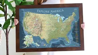USA National Parks Map - Voyager Edition