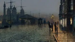 John Atkinson Grimshaw - Dans la brume dor&eacute;e