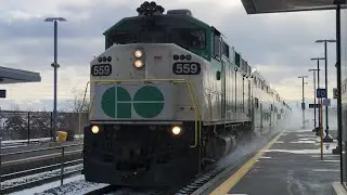 (F59 559) (6 Cars) GO 1972 (Niagara Excursion) - 559 With 342 At Clarkson 