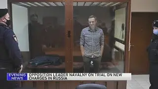 Russian opposition leader Navalny urges anti-Kremlin campaign as his new trial begins