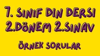 7. Sınıf Din Kültürü 2. Dönem 2. Yazılı Soruları #dinkültürü #sınavsoruları #sınav #sınavlar