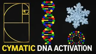 Cymatic DNA Activation &ndash; Fractal Helix Visualization + Base-4 Phi Resonance System