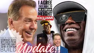 Nick Saban SEEMINGLY Agree COACH PRIME That CBs Have To Be A Certain Build HERE’S WHY 🤯