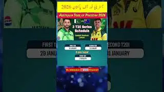 Pakistan Vs Australia T20 Series schedule.@drinfotainer #shortfeed #cricketnews #t20cricket
