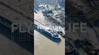 Flying Life as crew member in River ship #djimini4pro #travel #havecamerawilltravel #riverboat #dji