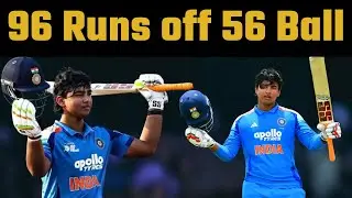 vaibhav Suryavanshi smashed 96 runs off 50 balls for India U19 in U19 World Cup 2026 Warm Up Match 