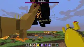 (13+) Godzilla (Legends Mod) vs Mythical Creatures Mod | Minecraft Mob Battle