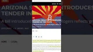 Arizona Introduces Bill To Make BTC Legal #news #bitcoin #btc #crypto