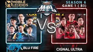 🛑[MLBB LIVE] BLU FIRE VS CIGNAL ULTRA ( GAME 1 ) B3 MPL-PH Season 6