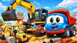 Leo the Truck Builds Toy JCB 🚜 | JCB Assembly & Construction Game for Kids