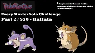 PokeRogue Solo Pokemon Challenge 7/570 - Rattata Line