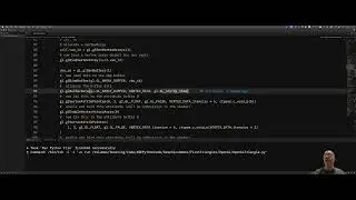 First Triangle OpenGL, Python, PySide.
